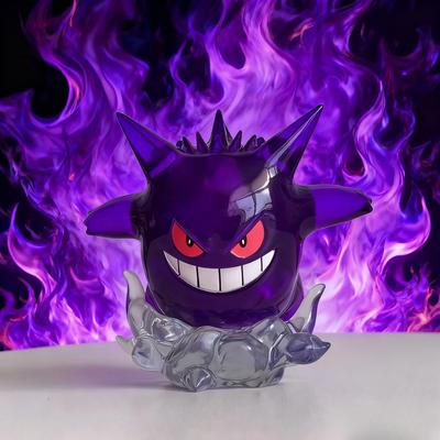 New 8cm Pokemon Figure Snorlax  Gengar Transparent Action Figure Statue Anime Model Doll Decoraion Collectible Toys Gift Pvc