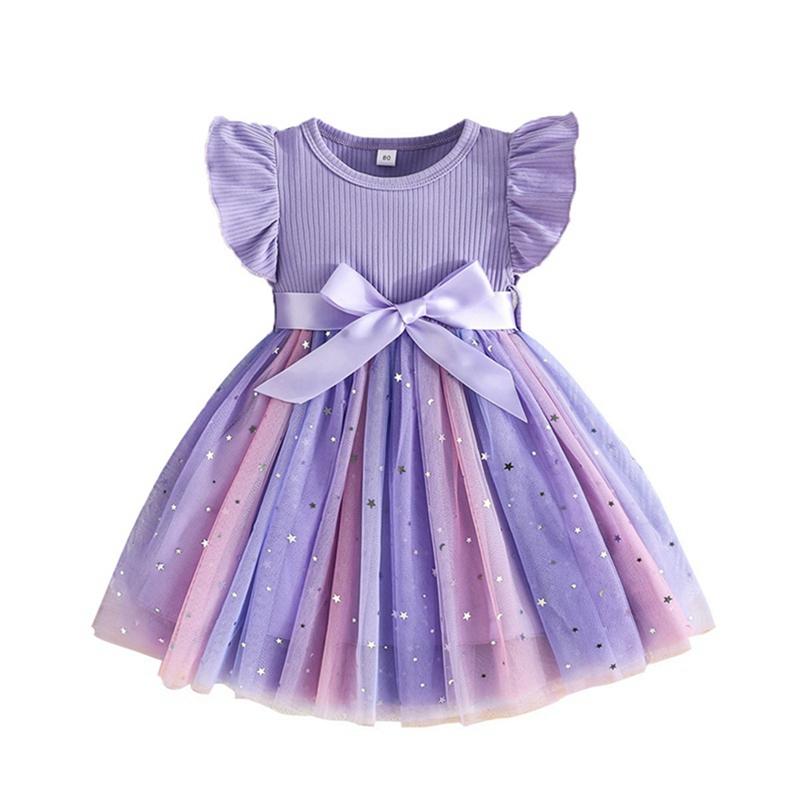 

Детское платье с сетчатой юбкой для девочек 1-5 лет 120