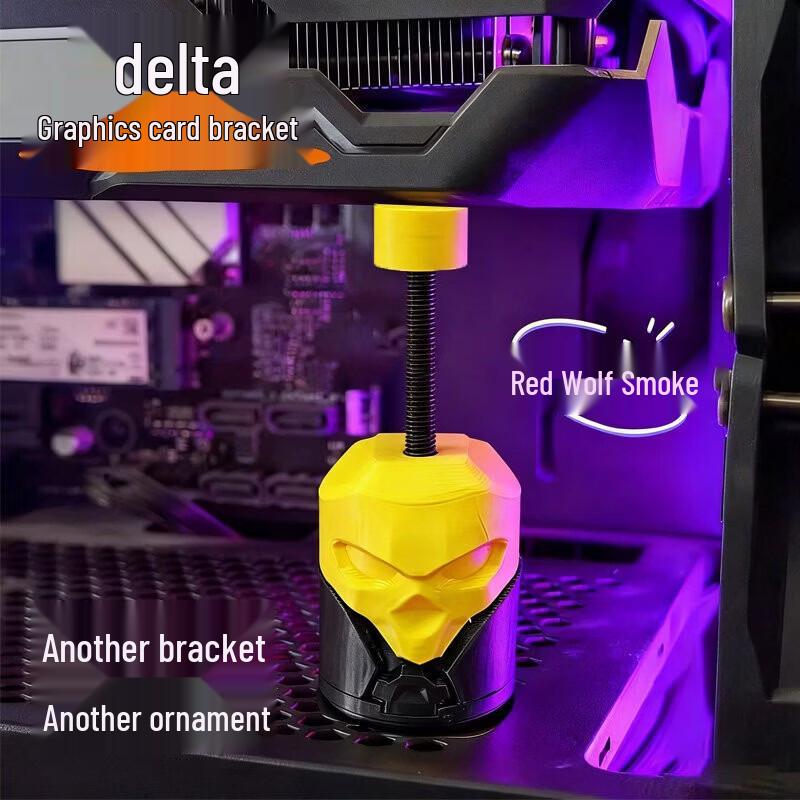 Iterative Space Delta Action Red Wolf Smoke GPU Support Bracket