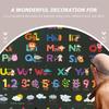 9Pcs Self Adhesive Alphabet Decal Wall Stickers Decorative Letter Sticker Removable Teach Stickers Kids Room Nursery Bedroom