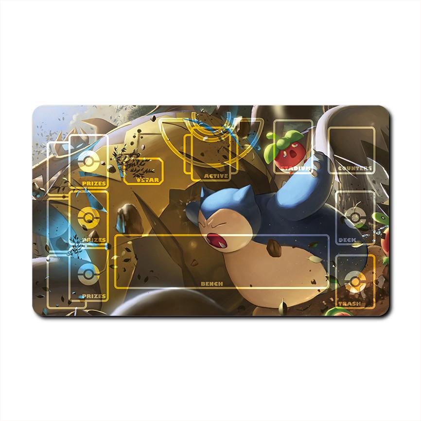 Diy PTCG Pokemon Dedicated Battle GAME Card Mat Charizard Venusaur Blastoise Gengar Gift Toy Game Anime Table Mat
