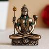 Brown Resin Meditating Lord Shiva Statue | Lord Shiva Idol for Home Decor Pooja Room Office Car Dashboard | Shiv Murti | Shiv Idol Gift for