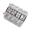 Rounded Crystal Glass Crystal Glass Cosmetic Organizer Cosmetic Storage Bucket  Pen Pencil Storage