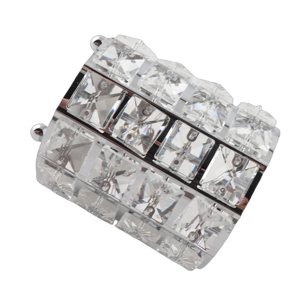 Rounded Crystal Glass Crystal Glass Cosmetic Organizer Cosmetic Storage Bucket  Pen Pencil Storage