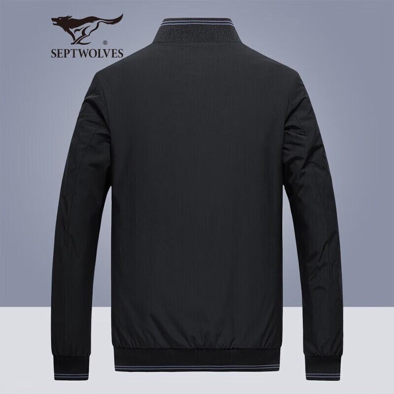 Septwolves Men's Business Casual Baseball Collar Jacket