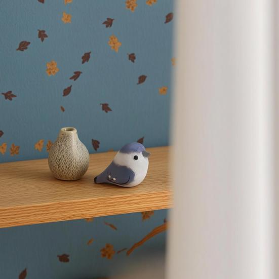 Handmade Bird Figurine Wooden Carving Bird Statue Miniature Wildlife Sculpture for Living Room Office Desktop TV Stand Decor Gifts for Bird Lovers