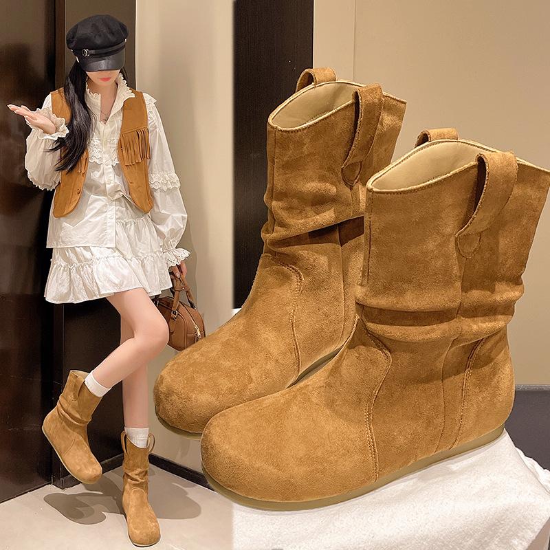 

Реальный продукт абсолютно идеален, новые матовые короткие ботинки на мягкой подошве с плиссировкой для женщин с юбками, рукавами, ботфорты-чулки и на платформе 42 верблюд