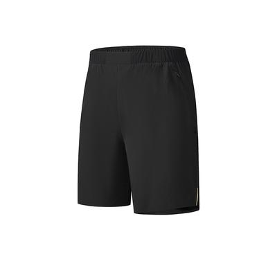 Fitness Solid Color Simple Versatile Five-Point Casual Shorts Men Shorts Deep-Black A11M521805F-BK