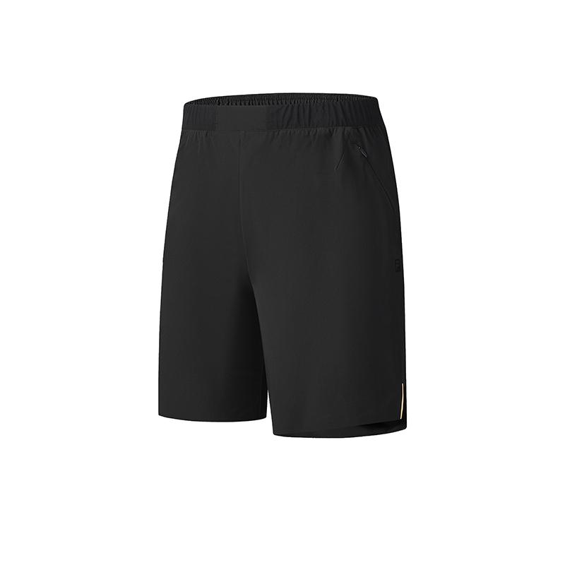Fila Fitness Solid Color Simple Versatile Five-Point Casual Shorts Men Shorts Deep-Black A11M521805F-BK