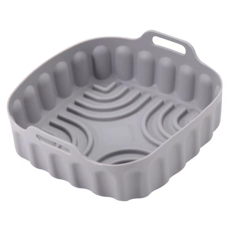 Minimalist Solid Color Silicone Air Fryer Baking Mat and Pizza Pan