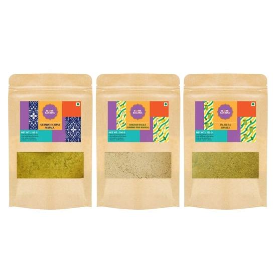 Home Kouzina Summer Refresher Combo – 3 x 100g | Chaas Masala, Jaljeera Powder & Shikanji Masala | Instant Drink Mixes| All Natural Ingredients
