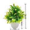 1PC Artificial Plant with Plastic Pot for Home Office Desk Living Room Bedroom Decor Fake Greenery No Maintenance Required
