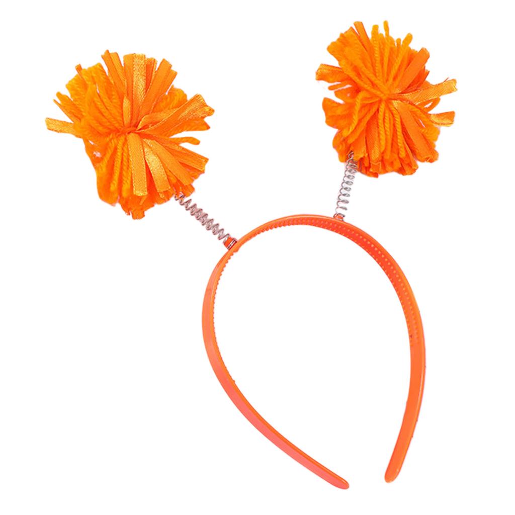 Cute Hairband with Colorful Pompoms Perfect for Parties Stage Performences Eye-catching Party Headband Birthday HeadWear