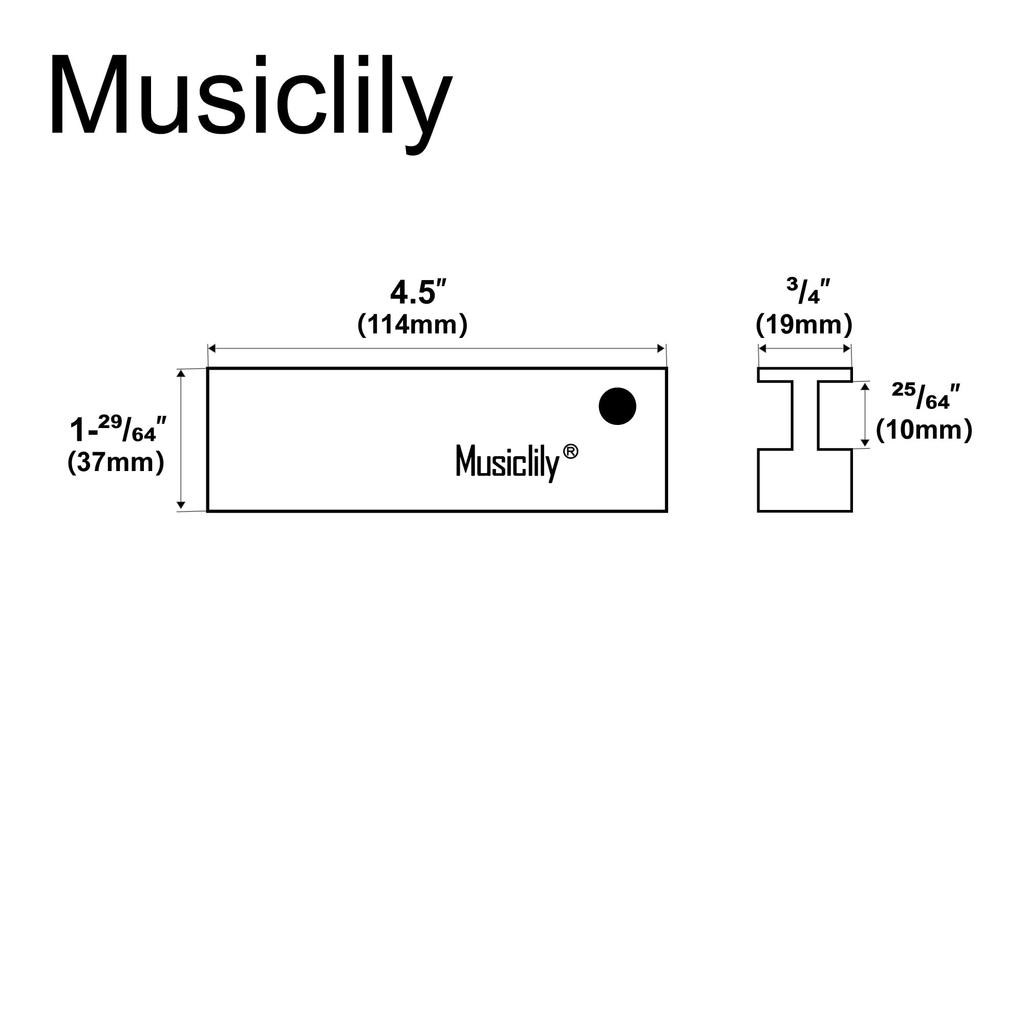 Musiclily Pro 4.5-inch Aluminum Fret Beam Leveling File Bar Fret Polishing Tool for Electric GuitarBass Repair and Maintenance