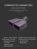 Matte Black Double Outlet Bent Stainless Steel Tailpipe for CHR 18-20, Prius, IZOA, Escort