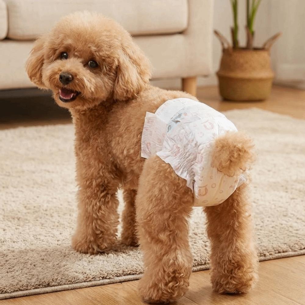 10PCS Super Absorption Dog Physiological Pants Breathable Disposable Diapers  Dog Travel