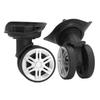 1pair Luggage Wheel Spare Part Black 360 Degree Trunk Wheels Universal Suitcase Castor for Trolley Luggage