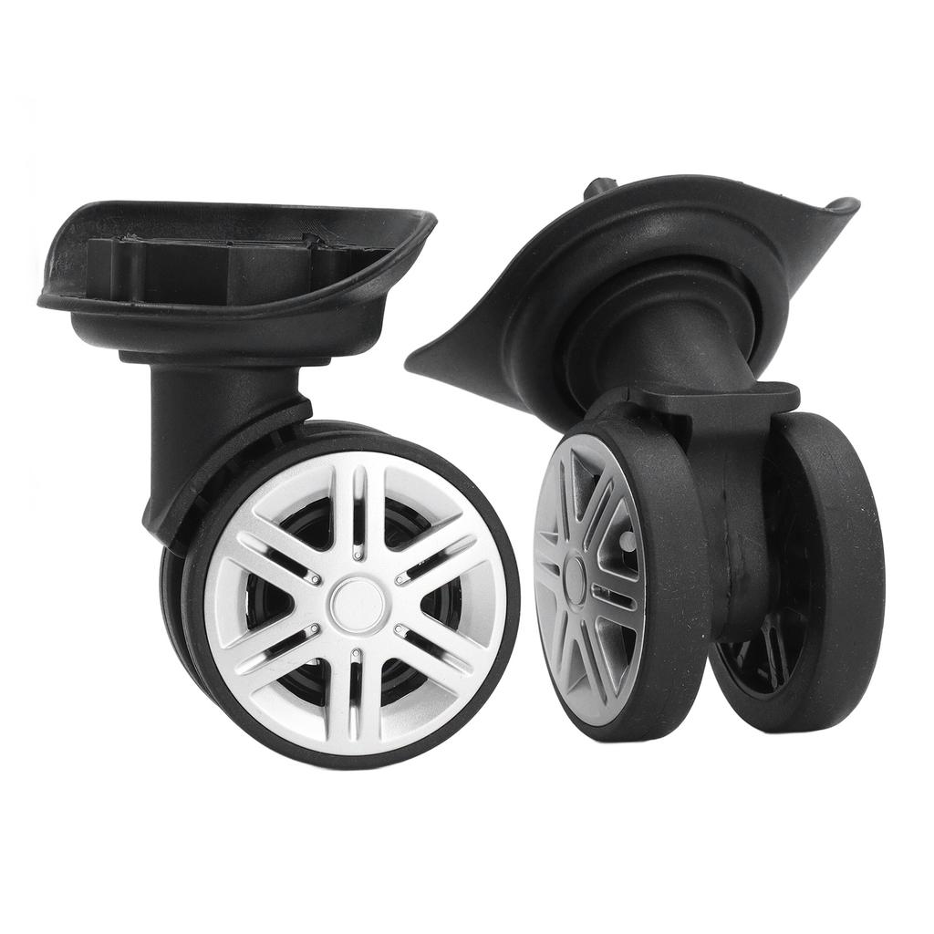 1pair Luggage Wheel Spare Part Black 360 Degree Trunk Wheels Universal Suitcase Castor for Trolley Luggage