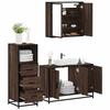 VidaXL Ensemble De Meubles De Salle De Bain 3 Pcs Chêne Marron, Armoire De Salle De Bain, Placard De Salle De Bain, Meuble 3301014