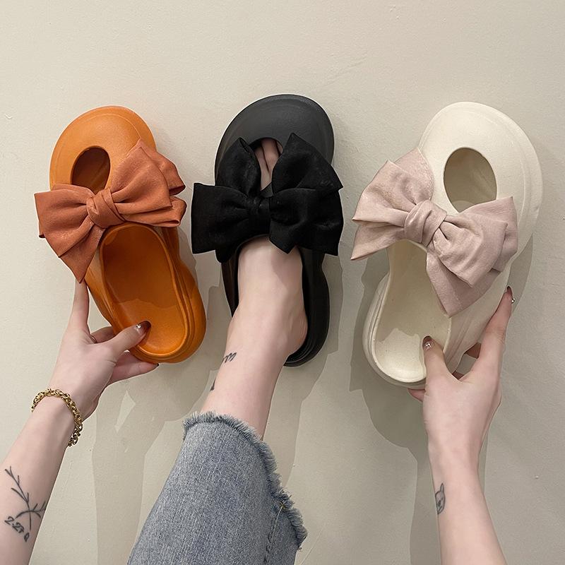 20242 Nuove Sandali da Donna Estivi con Suola Morbida Moda Passeggio all'Aperto Sandali con Fiocco Femminili Casa Leggeri Traspiranti Sandalias
