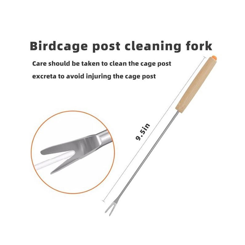Birdcage Cleaner for Small Animals, Parrot Cage Accessories, Long,Tailed Bird Cleaning Tool, Easy Cage Maintenance for Birds &