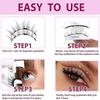 With Mirror Magnetic False Eyelashes Sweet Dual Magnetic Lashes Reusable Eyelash Extension  Girls