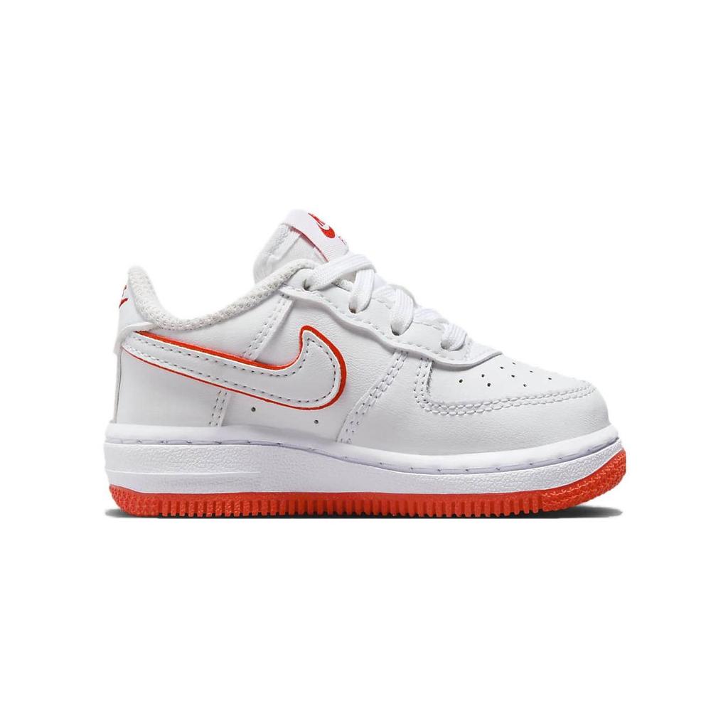 Nike Force 1 Low TD White Picante Red Baby Sneakers FJ3486-101