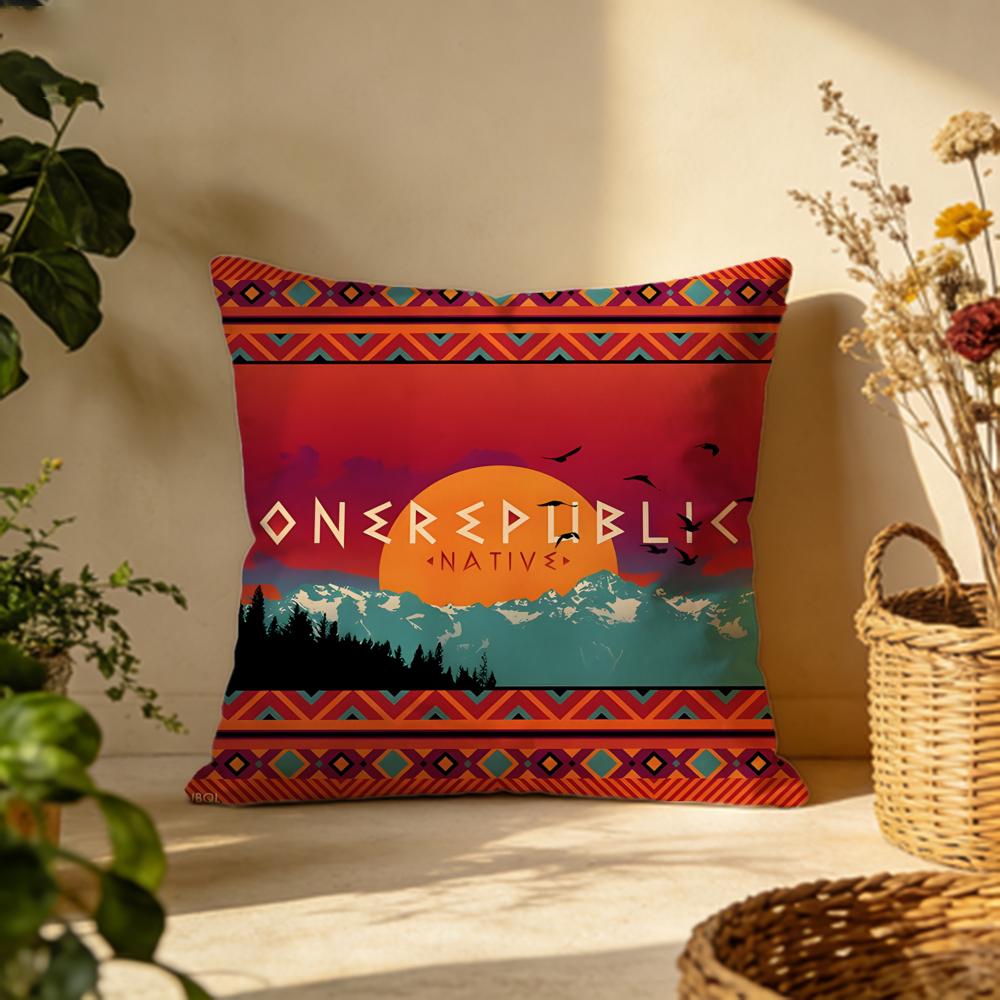 Stylish OOneRepublicable Cushion Cover Versatile DoubleSided Pillow Case Fit for Sofa Bed Car Daily Decor