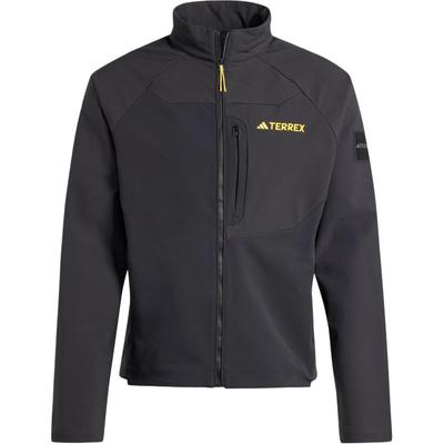 X National Geographic Collaboration FW24 Softshell Stand Collar Casual Long Sleeve Jacket Men Jackets Black IX7920