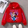 KPop Demon Hunter Cute Printed Girls' Hoodie Children's Autumn and Winter Casual Fashion Warm Pullover Sweatshirt