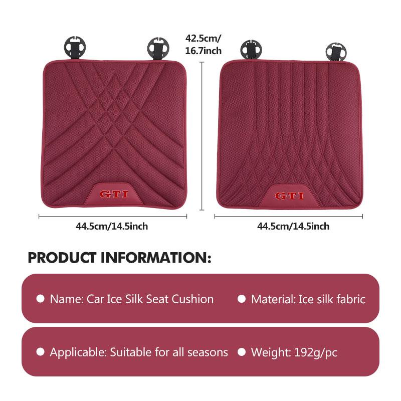 RSQ1 Valve Stems Caps For Volkswagen VW Car Soft Diamond Grid Ice Silk Cushion Anti-Slip Cooler Pad Beetle CC B5 B6 B7 EOS GTI MK2 MK