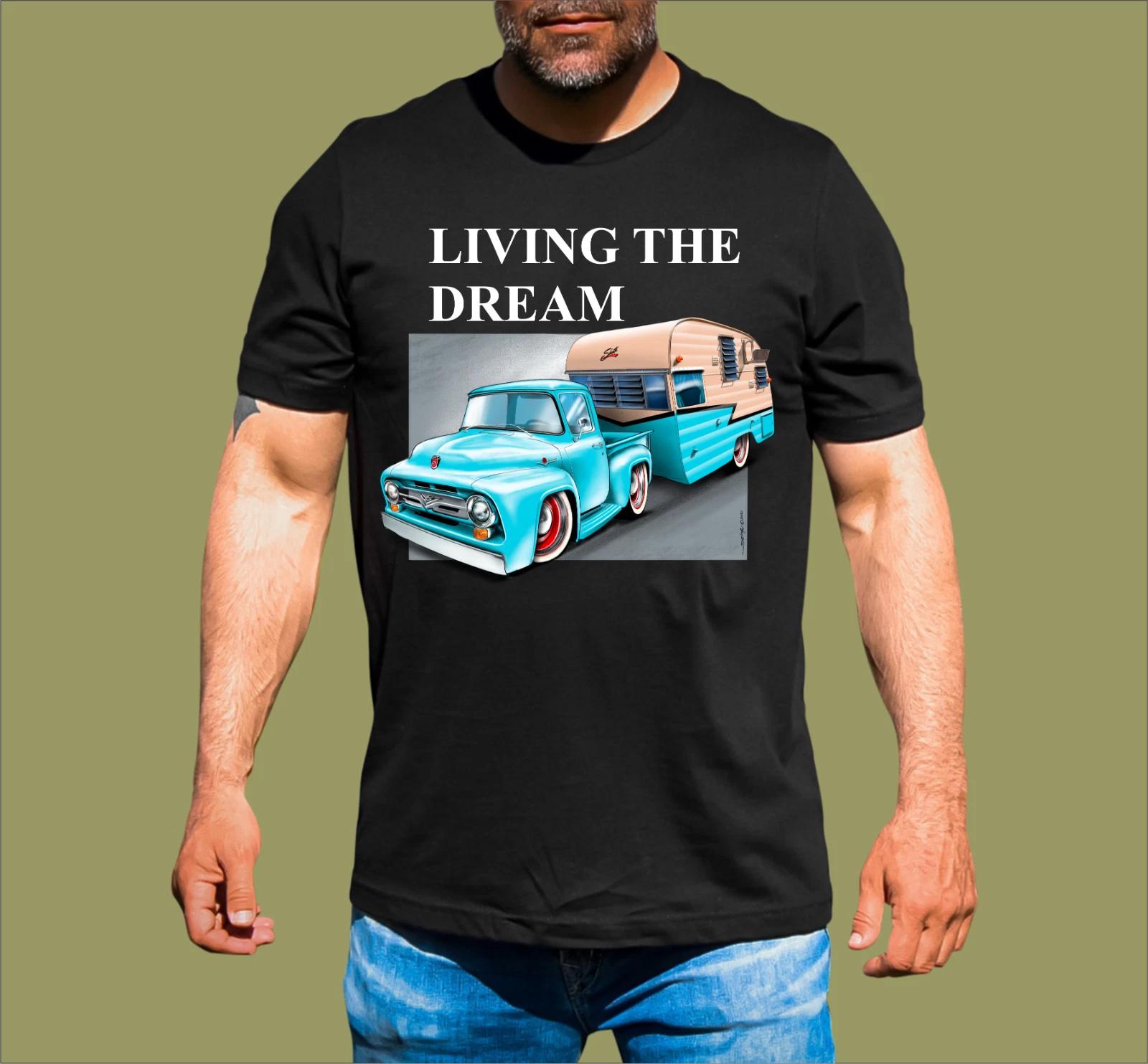 LIVING THE DREAM F100 CARAVAN T-SHIRT 4XL