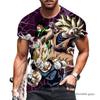 Summer Men's Breathable Gym Goku Tops Dragon Ball