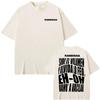 Rawayana Band Album Letter Printed TShirt Mens Harajuku Gothic Style High Street TShirt Summer Crew Neck 100 Cotton TShirt