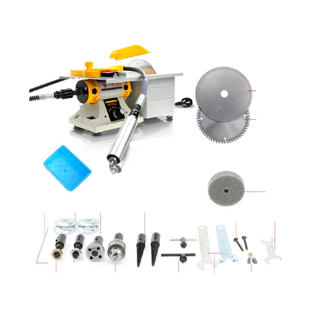 350W Mini Table Bench Saw Electric Grinding Engraving Machine Jade Wood Stone Polishing For Bodhi Ivory Carving Polisher