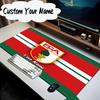 Benutzerdefinierter Name Mauspads Augs-burg Fußballwappen Mauspads, Gaming-Mauspads, Tastaturpads, Schreibtischdekoration für Computer-Notebook, Geburtstagsgeschenk für Fans