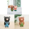 Wooden Handcrafted Bear Figurine Desk Decor With Inspirational Design For Gift Giving