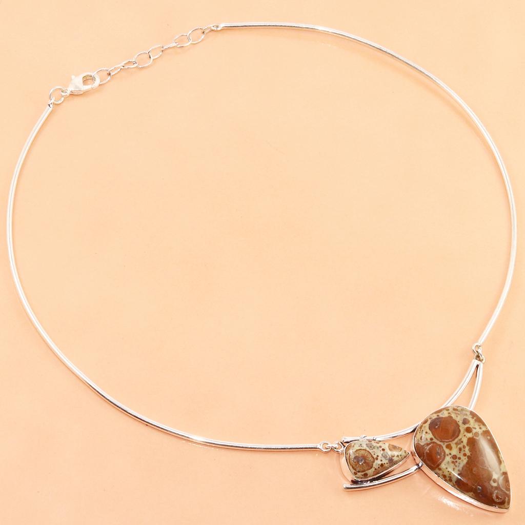 Necklace Amrican Jasper Gemstone Gift For Mother' Jewelry 16''
