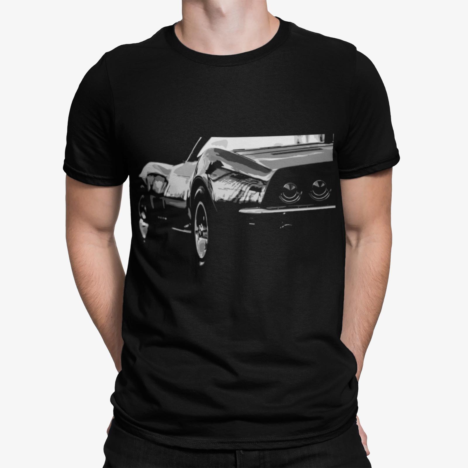 Black vette C3 Rear American Muscle Car Short-Sleeve T-Shirt S