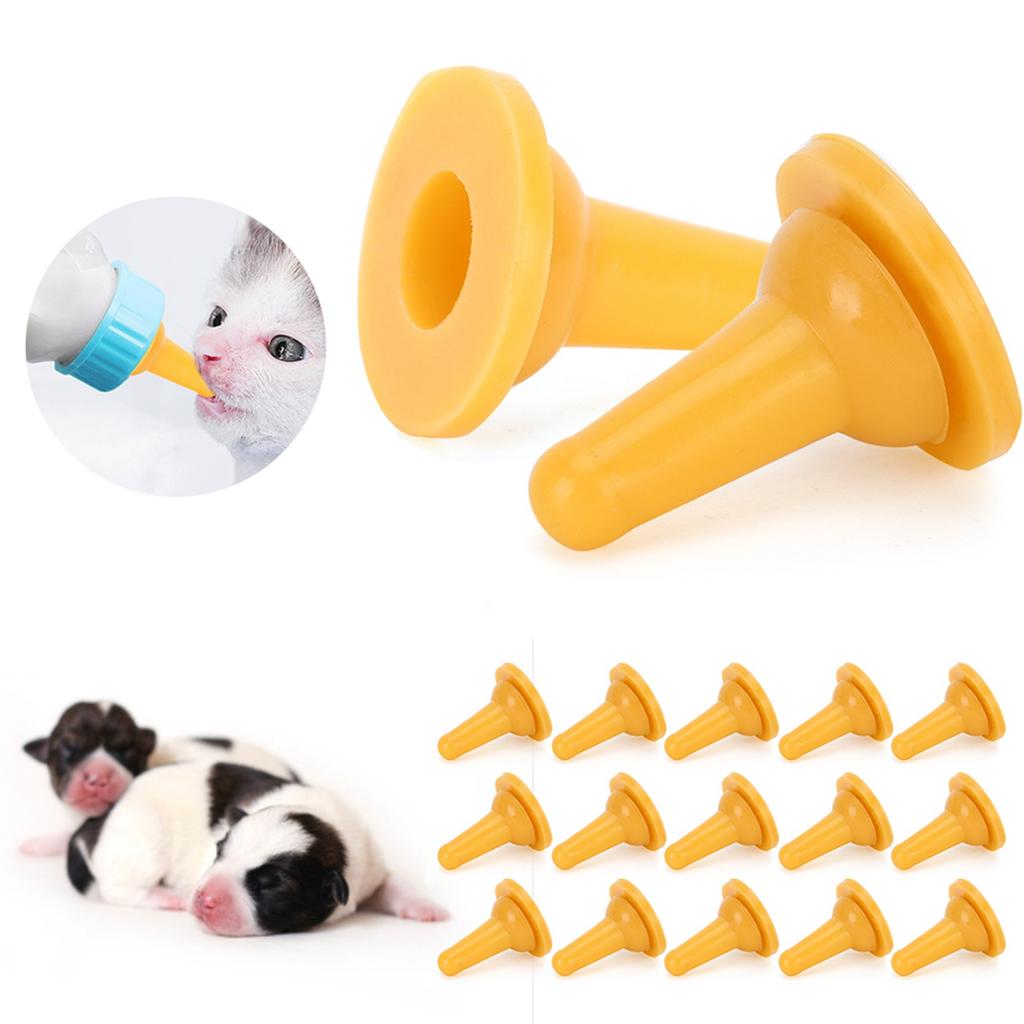 Pet Cat Dog Silicone Safety Soft Nurse Feeding‑Bottle Feeder Nipple Accessory Pet Silicone Nipple Silicone Nipple Nipple