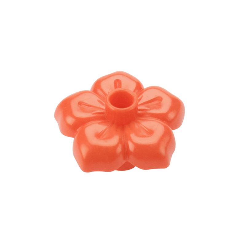 4pcs Big Building Block Forest Plant Series Flower Grass Tree Outdoor Adornment Street Accessories Compatible Scenes Toy For Kid