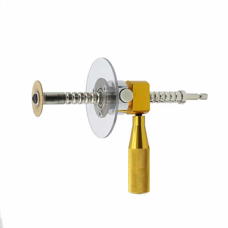 Adjustable Connector for Cutting Pipe Inner Walls in Tight Spaces, Mini Saw Blade Tool