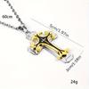 Men's Hot-Selling Three-Layer Cross Pendant Necklace Jewelry