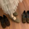 Designer Vintage Slip On Women Mary Jane Shoes Fashion Flats Square Toe Shoes 2026 Spring Casual Dress Ballet Flats Hoes