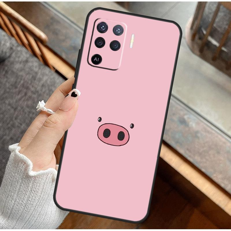 Adorable Cute Pigs Piglets Phone Case For Oppo A16 A76 A78 A96 A58 A18 A38 A98 A17 A77 A80 A40 A60 A74 A94 A54 A15 A57S