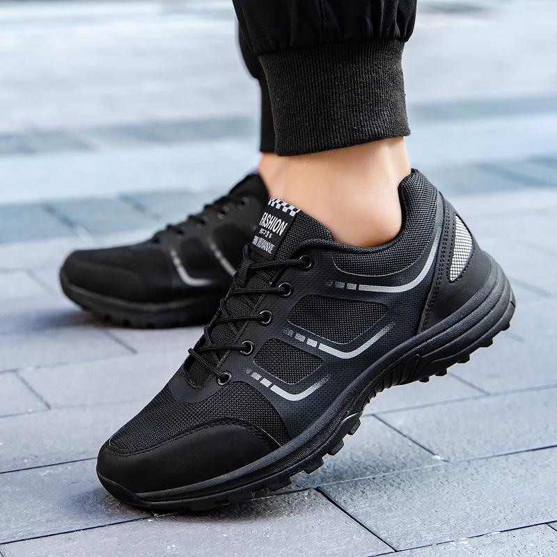 New Physical Training Shoes Spring and Autumn New Men's Black Training Shoes Breathable and Lightweight Running Shoes Fire Shoes Liberation Shoes