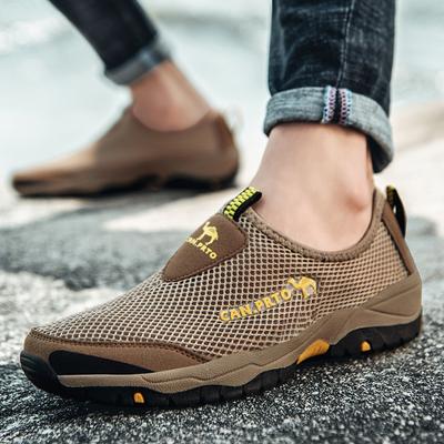 Fashion Summer Shoes Men Casual Shoes Mesh Outdoor Breathable Slip-on Flats Men Sneakers Comfortable Water Loafers