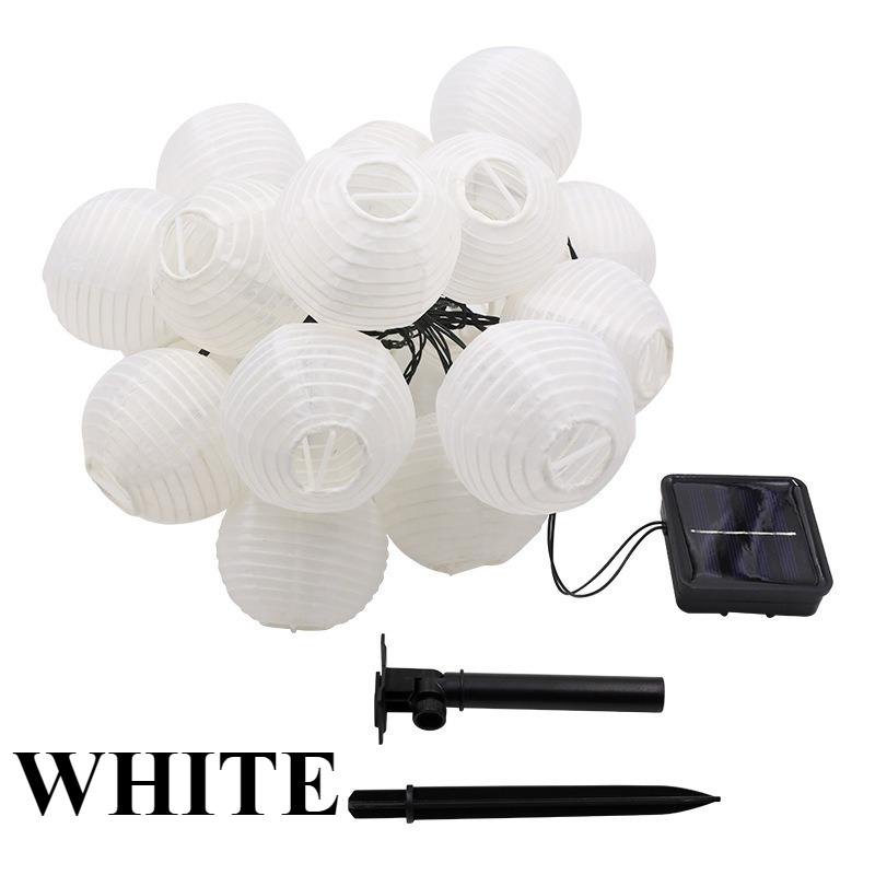 Wasserdichte Laterne Solar Lichterkette 6,5M 30 LED Outdoor Solarenergie Lampe Weihnachtsgirlande für Hochzeit Heim Gartendekor