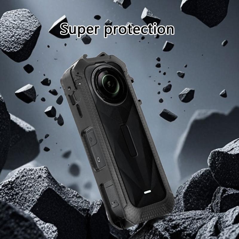Camera Cage Cold Shoe Housing Case Protective Expansion Frame 1/4inch Thread for X5 Action Camera Accessories