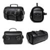 Punk Style Saddlebag Universal PU Side Bag Pouch Travel Luggage Bag with 2 Straps Over Saddles Bag Motorcycle Tool Bag